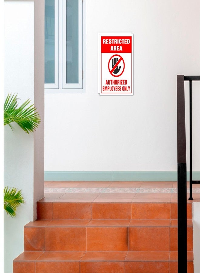 ATTRACTSO - Restricted Area Vinyl With 5mm Sunboard Signage Board Stickers | Glass Door, Wooden Door | Sign board for Doors | Signage for Offices | Office (Size- 6x8 Inch) (Pack of 1) - Image 4